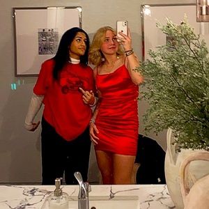 MADRAG Red Party Dress